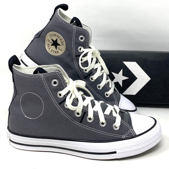 Converse Shoes - Converse CTAS HI All Star Deco Stitch High Top Black Gray Women's Canvas A00774F